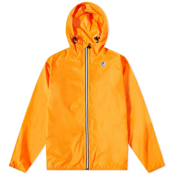 Photo: K-Way Men's Le Vrai 3.0 Claude Packable Zip Jacket in Orange
