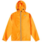 K-Way Men's Le Vrai 3.0 Claude Packable Zip Jacket in Orange