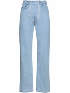 GMBH - Double Zip Straight Cotton Denim Jeans
