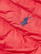 Polo Ralph Lauren - Terra Logo-Embroidered Quilted Padded Recycled-Shell Gillet - Red