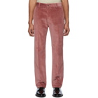 AMI Alexandre Mattiussi Red Straight Fit Trousers