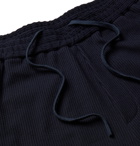 Barena - Ribbed Cotton Drawstring Trousers - Blue