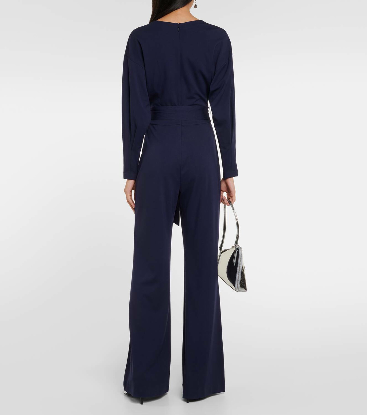 Diane von Furstenberg Marilou belted jersey jumpsuit