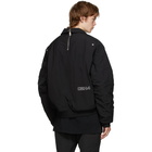 C2H4 Black Quilted Technical Jacket