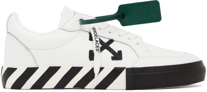 Photo: Off-White White Low Vulcanized Sneakers