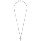 Emanuele Bicocchi Silver Cross Pendant Necklace