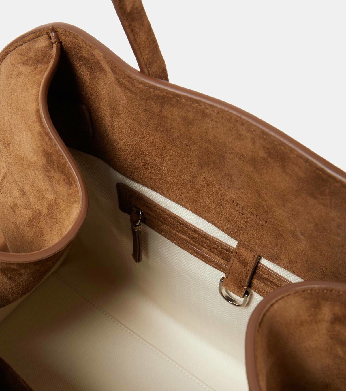The Row Soft Margaux 15 suede tote bag