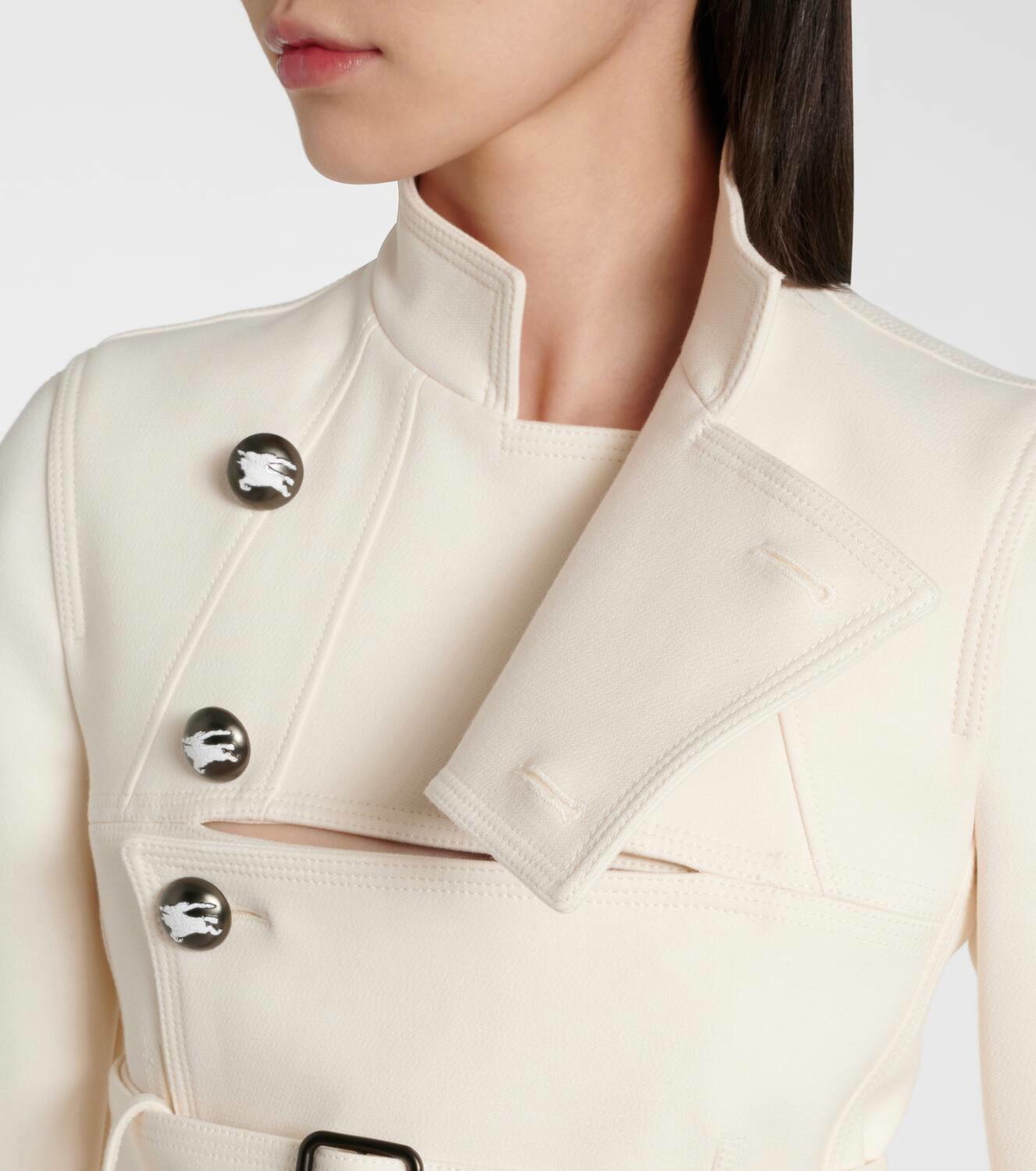 Burberry Belted cutout jacket