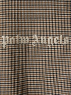 PALM ANGELS - Checked Cotton Overshirt W/logo