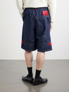 KAPITAL - Nouvelle Shuttle Straight-Leg Denim Shorts - Blue