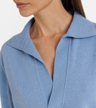 Victoria Beckham Genevieve wool and cashmere polo sweater