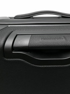 Ferragamo Black Gancini Embossed Leather Suitcase