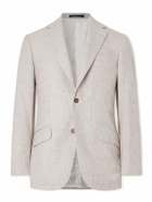 Richard James - Chapman Checked Virgin Wool Suit Jacket - Neutrals