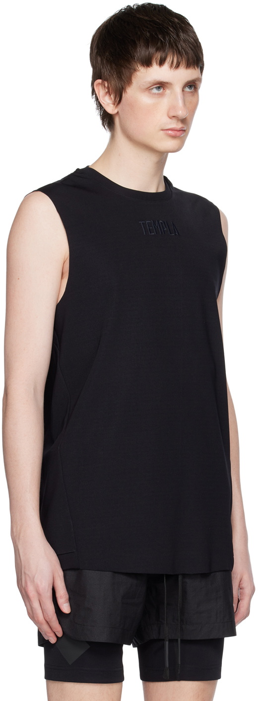 Templa Black Cross Back Tank Top