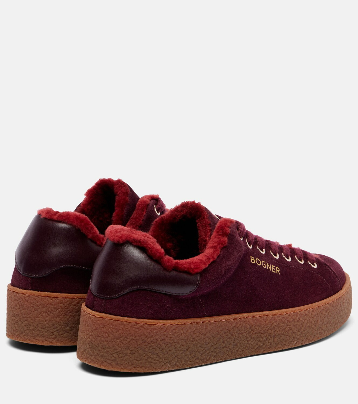 Bogner Lucerne shearling-lined suede sneakers