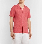 Orlebar Brown - 007 Thunderball Camp-Collar Linen Shirt - Red