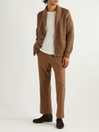 Zegna - Ribbed Cashmere Cardigan - Brown