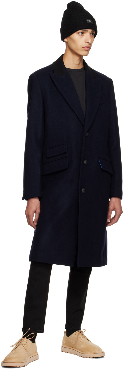 rag & bone Navy Cambridge Coat Rag and Bone
