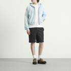 Auralee Men's High Twist Zip Hoodie in Pale Blue