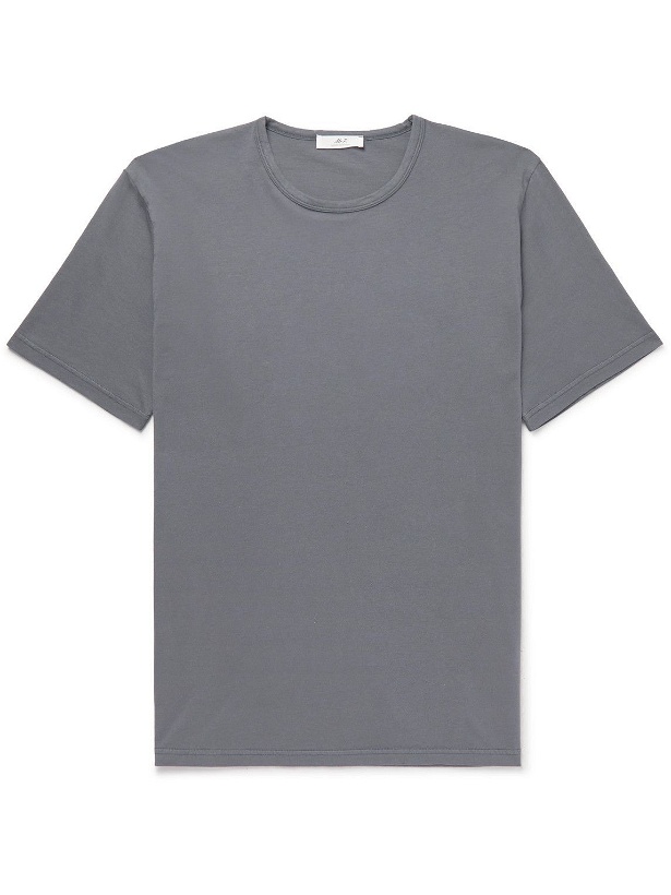 Photo: Mr P. - Garment-Dyed Organic Cotton-Jersey T-Shirt - Gray