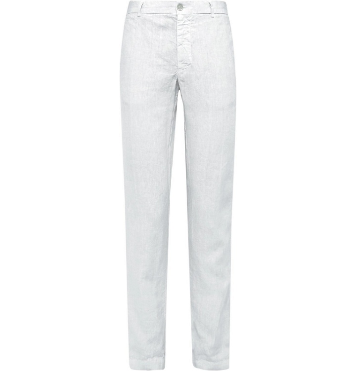 Photo: 120% - Slim-Fit Linen Trousers - Gray