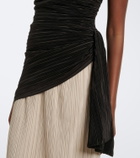 Simkhai Laia plissé bustier dress