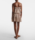 Melissa Odabash Isla strapless striped minidress