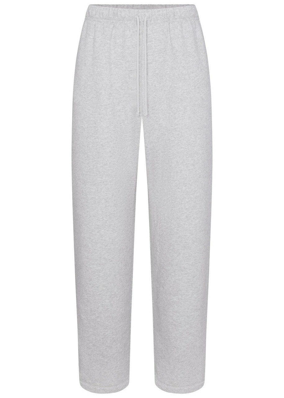 Skims Relaxed Cotton-blend Sweatpants Grey