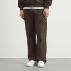 ANNIE HOOD Men's Inside Out College Straight Joggers in Washed Brown