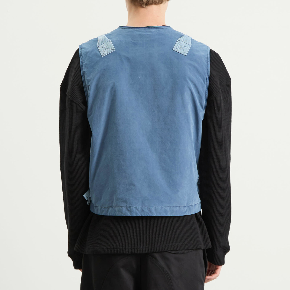 Stone Island Men's David Light Indigo-TC Vest in Indigo Stone Island