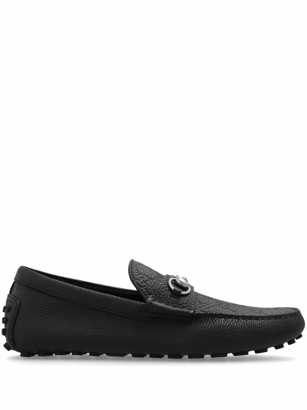 Photo: Gucci Black Horsebit Leather Loafers