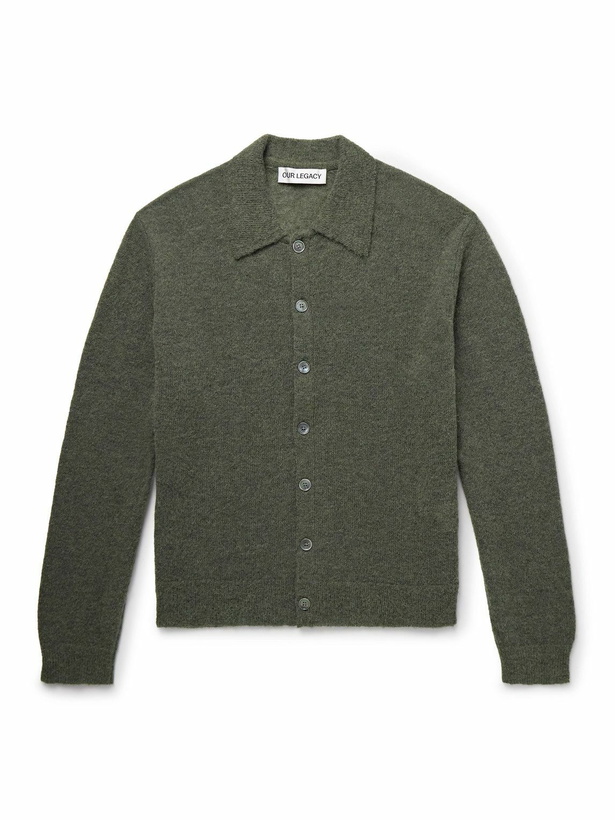 Photo: Our Legacy - Evening Alpaca-Blend Cardigan - Green