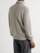 Stòffa - Ribbed Cashmere Rollneck Sweater - Brown