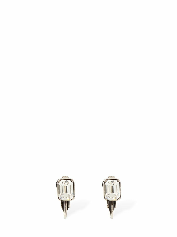 Photo: DSQUARED2 - D2 Sparkle Crystal Clip-on Earrings