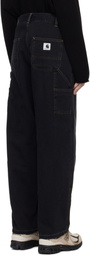 Carhartt Work In Progress Black Brandon Double Knee Jeans