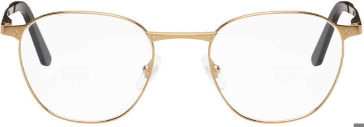 Photo: Cartier Gold Santos de Cartier Glasses