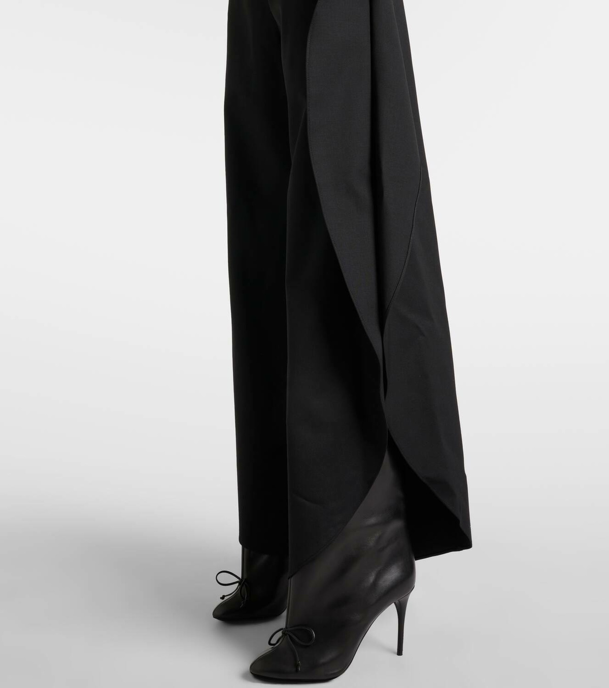 Alaïa Caped wool wide-leg pants
