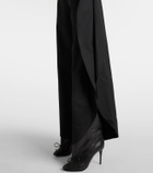 Alaïa Caped wool wide-leg pants