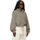 Fear of God ESSENTIALS Brown Holiday Heavy Waffle 90s Hoodie