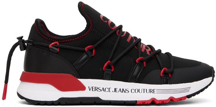 Photo: Versace Jeans Couture Black & Red Dynamic Sneakers