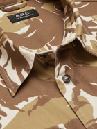 A.P.C. - Joey Camouflage-Print Cotton-Twill Shirt - Brown