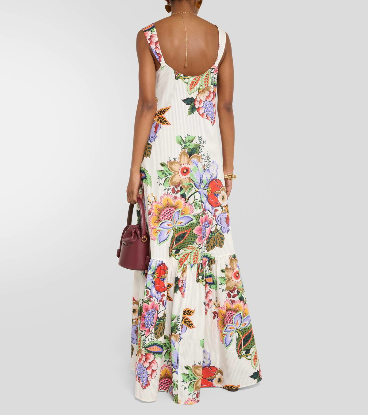 Etro Floral cotton and silk maxi dress