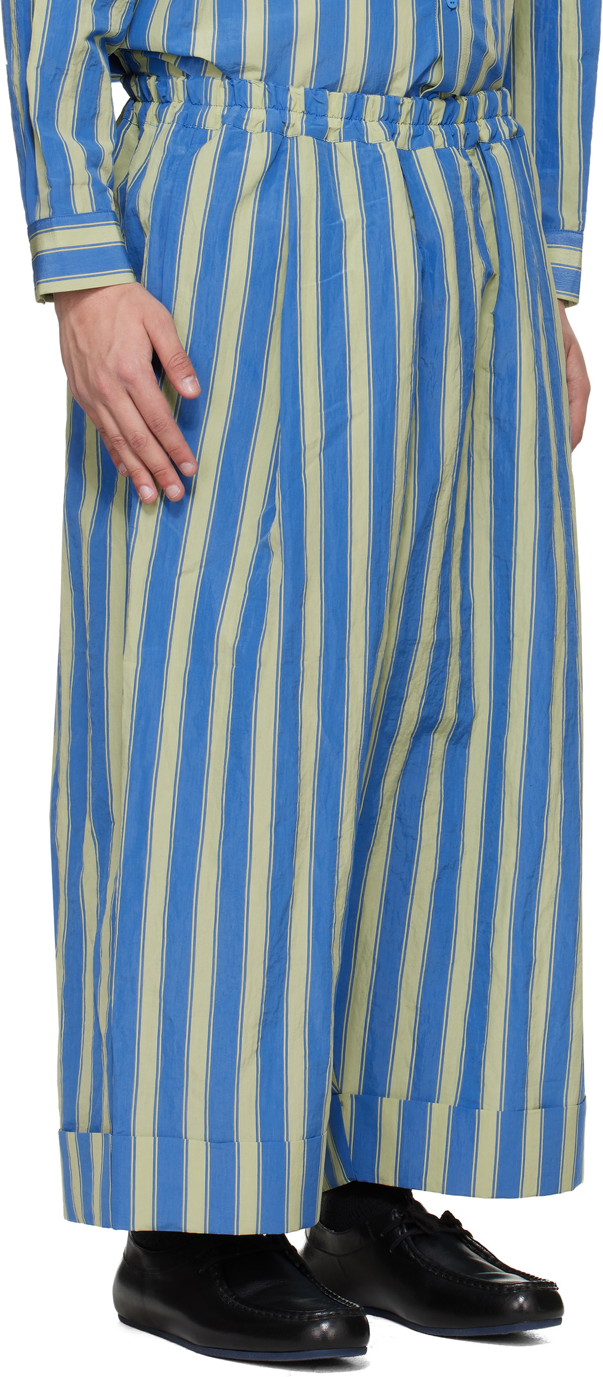 Toogood Blue & Green 'The Baker' Trousers