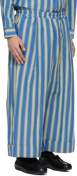 Toogood Blue & Green 'The Baker' Trousers