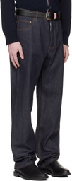 Thom Browne Navy Selvedge Denim 5-Pocket Jeans