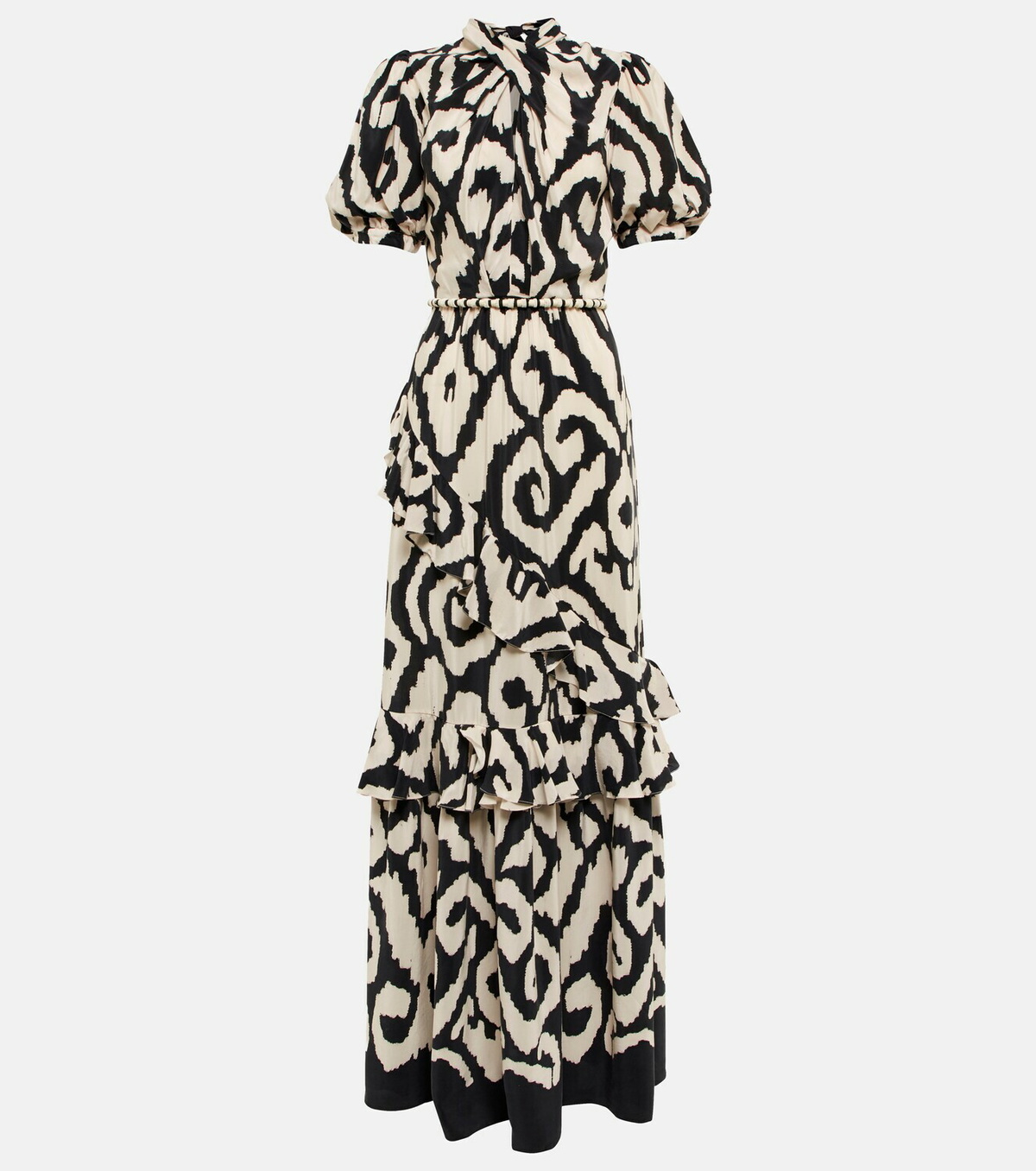 johanna ortiz black and white dress Johanna Ortiz Women's Tide Strength Halter Minidress - Black Ecru