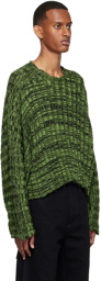 Eckhaus Latta Green Cotton Sweater