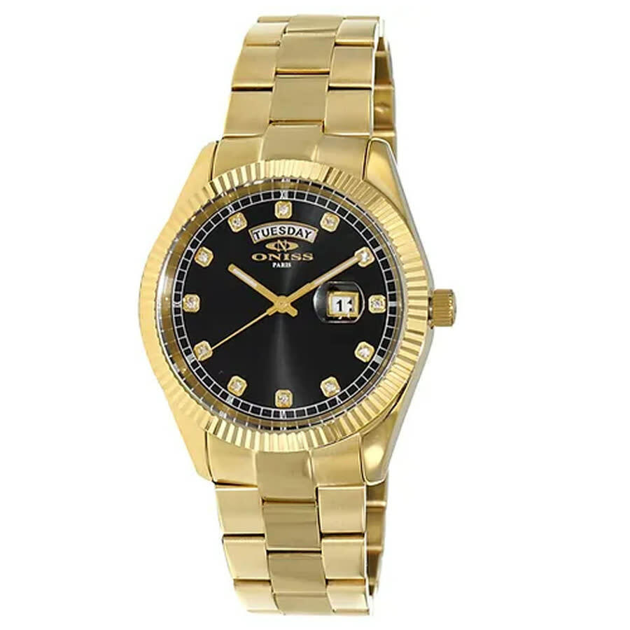 Oniss ONZ3881 Black Dial Mens Watch ON3881-MGBK