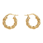 Bottega Veneta Gold Small Hoop Earrings