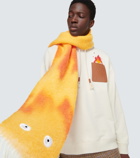 Loewe x Howl's Moving Castle Calcifer wool and mohair scarf